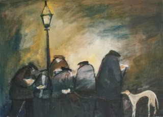 Chips Under the Lamp by Malcolm Teasdale - Monday's Masterpiece 2 December Prompt - Jem Farmer The Boi Poet