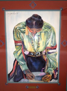 Corn Woman’s Task by Sandi J. Ludescher